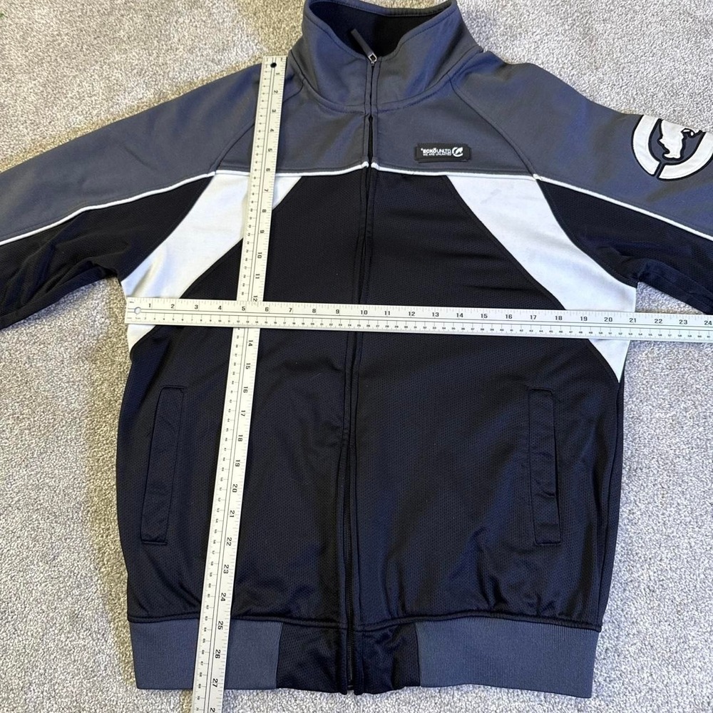 Y2K Ecko Unltd Track Jacket Black Gray Full Zip Skater XXL - Picture 5 of 8